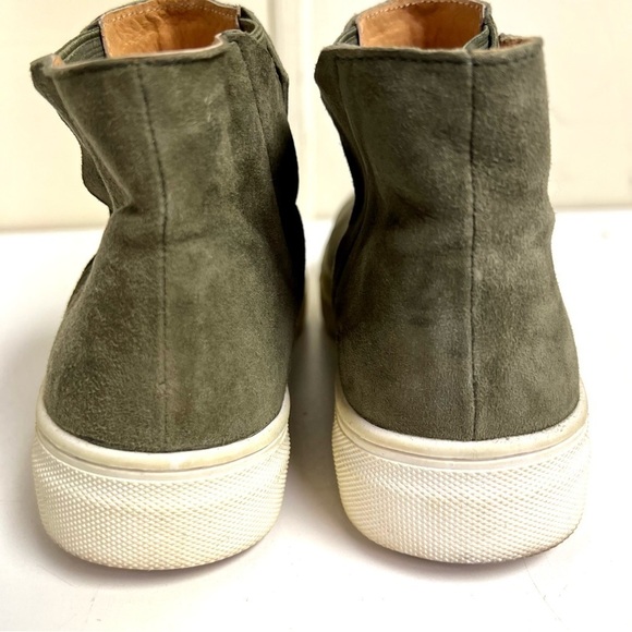Seychelles Set Women's Olive Green Suede Fashion Sneaker boots Size 7.5 leather - Picture 6 of 9